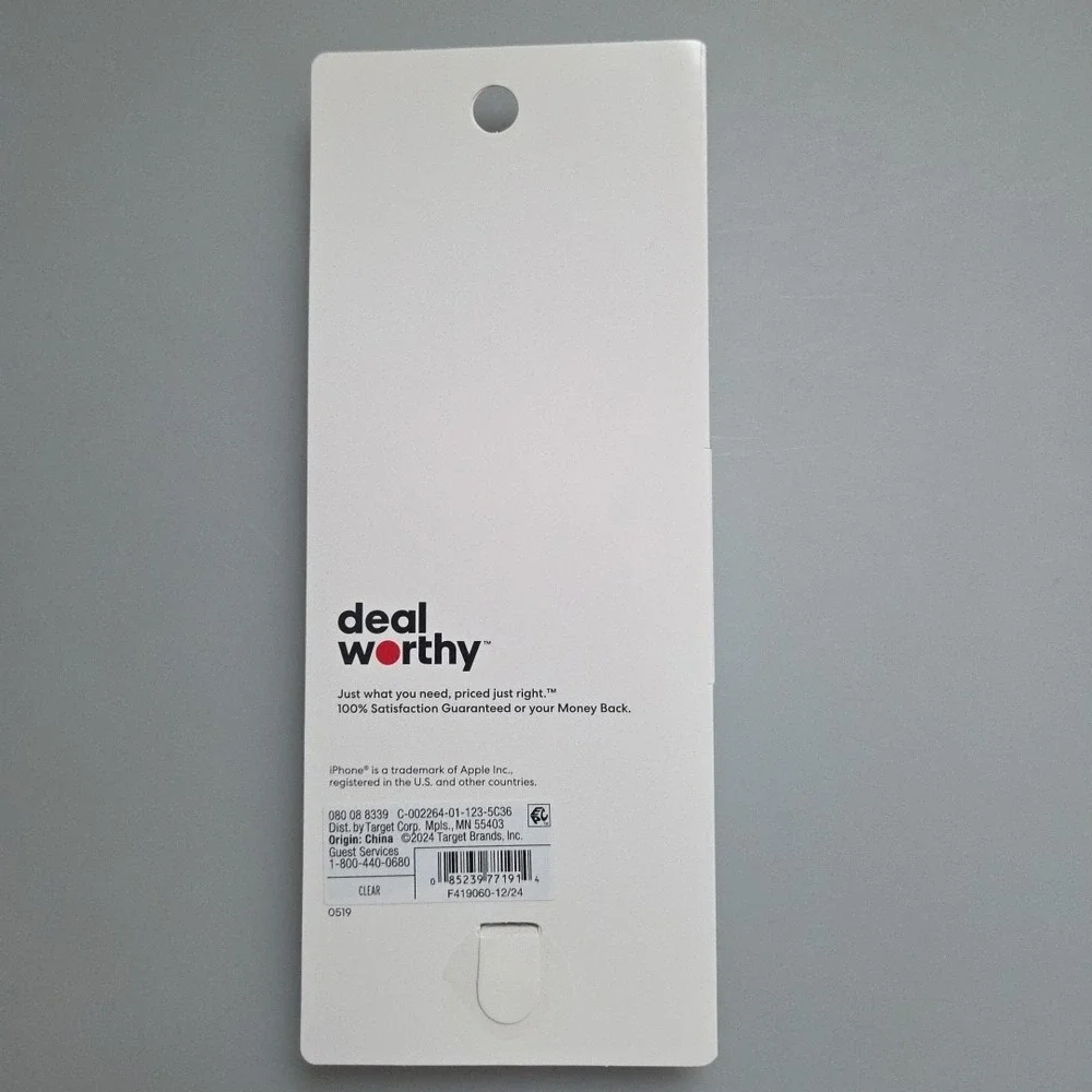 Deal-Worthy Clear Phone Case for iPhone 15 Pro‎ Wireless Charging Compatible